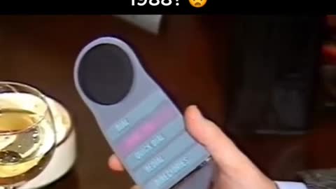 Flip Phone On News in1987.