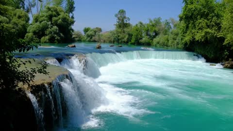 Lush waterfall