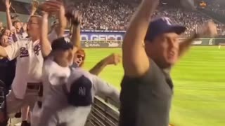 Man catching Judge's 62nd home run