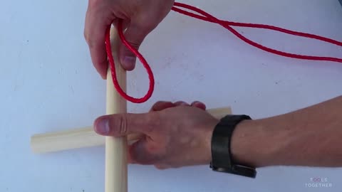 How to tie the Japanese Square Lashing knot - clever Japanese hack