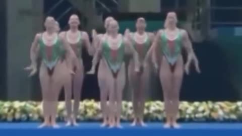 👀Russian artistic swimming team in Paris Olympics