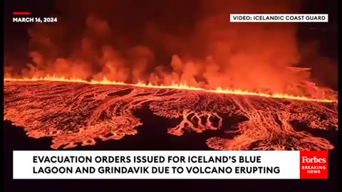 Evacuation Orders Issued For Iceland’s Blue Lagoon And Grindavik Due To Volcano Erupting