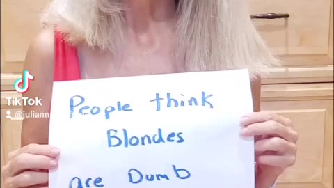 Everyone loves a blonde...