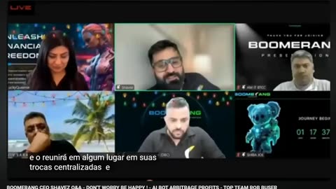 BOOMERANG CEO SHAVEZ PERGUNTAS & RESPOSTAS - NÃO SE PREOCUPE SEJA FELIZ - TOP TEAM ROB BUSER