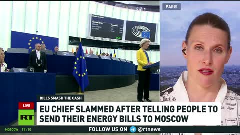 Il capo dell'UE Ursula Von der Leyen ha detto a chi non può permettersi di pagare la bolletta dell'energia di mandarla in Russia dove non erano divertiti..Ottimo modo per spostare la loro responsabilità per le loro sanzioni alla Russia...