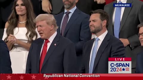 Lee Greenwood gives an incredible introduction to Donald Trump as he enters the RNC Convention 🇺🇸