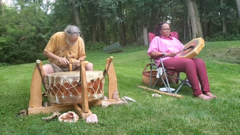 07-06-2022 Standing Buffalo and CeCe drumming music