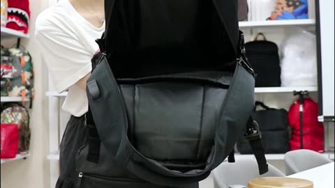 Can it fit a lot? #backpack #bigbag #laptopbag #everydaybag #willitfit #laptop #fyp #foryou