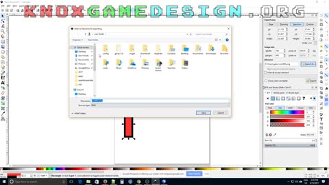Inkscape and Spriter - Knox Game Design, September 2017