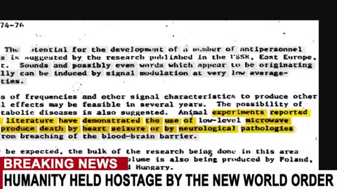 EXPLOSIVE MILITARY DOCUMENT SHOWS THE TRUE EFFECTS OF 5G....