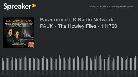 Paranormal UK Radio Show - The Howley Files-X