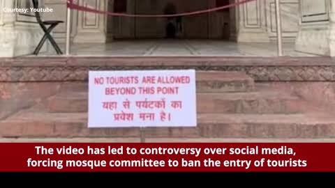 Delhi_ Video of girls dancing inside Jama Masjid goes viral, tourists entry bann