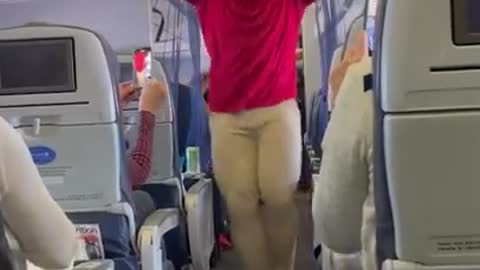 Viral | A Passenger On A Plane Dances To The Tunes, Video Goes Viral | CNN News18 | #Shorts