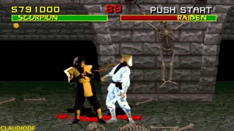 Mortal Kombat - Scorpion Playthrough on an Arcade Cabinet