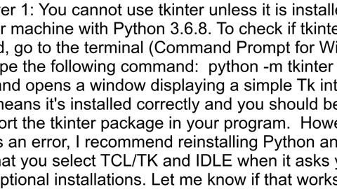 How to fix 39ImportError cannot import name 39ttk3939 in Python 368