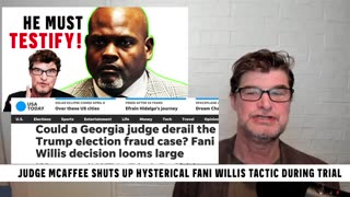 Doug In Exile - Judge McAfee SHUTS UP Hysterical Fani Willis Tactic During Trial