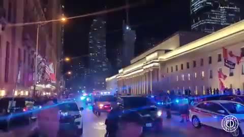 TORONTO: Trudeau and Zelenskyy leave Royal York Hotel.