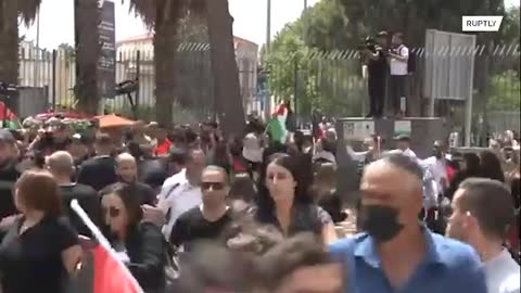 Clashes erupt during the funeral of journalist Sheerin Abu Akleh in Jerusalem
