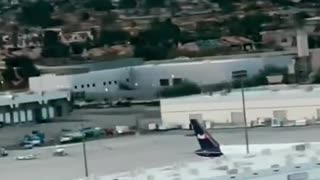 Trump Force One landing in Las Vegas, Nevada