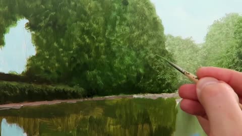 Add detail to the painting with a detail brush