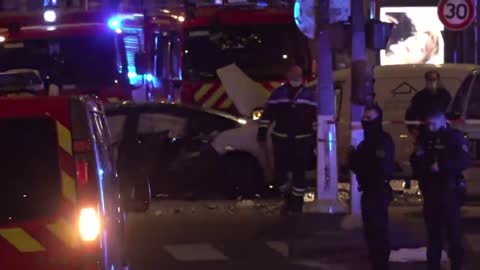 CCTV video shows Tesla speeding through Paris street before fatal crash.