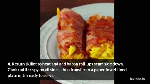 Keto Bacon, Egg, And Cheese Roll-Ups