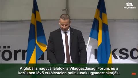 László Toroczkai's speech: Stockholm Alternative for Sweden rally August 6th 2022.