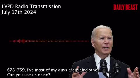 Vegas Police released radio audio PROVING Biden had a medical emergency before he dropped out