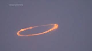 Italy's Mount Etna has been blowing spectacular "smoke rings" into the sky since Wednesday.
