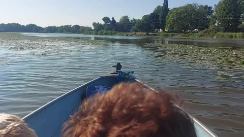 Lucys first Boat Ride