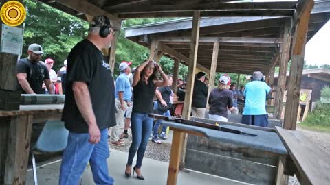Karoline Leavitt Gun Shoot with Reps. Lauren Boebert & Byron Donalds