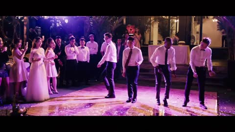 Bridesmaids And Groomsmen Deliver Funny Dance Routine