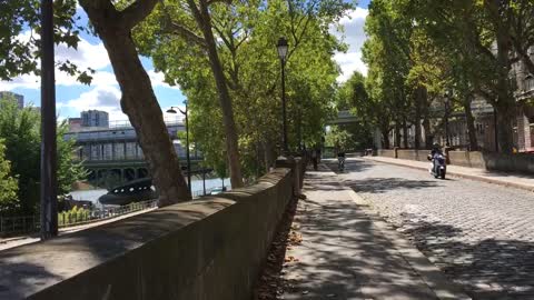 Summer of the Seine river