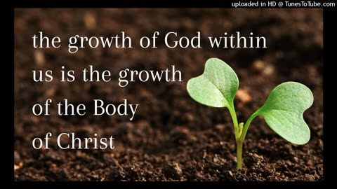 the growth of God within us is the growth of the Body of Christ