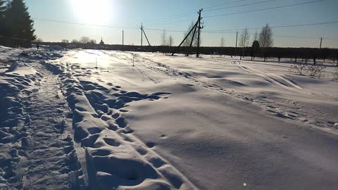 Beautiful winter in Russia
