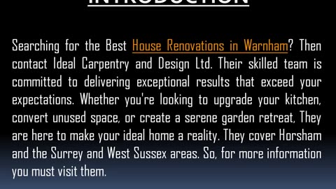 One of the Best House Renovations in Warnham