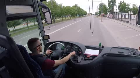 Mercedes Benz Tourismo BUS Coach driving_POV - Bus Routine
