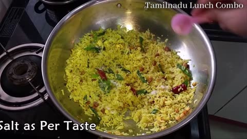 Lemon rice south Indian style