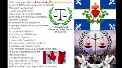 Serment 🍁d'allégeance au peuple Canadiens en tant que citoyen Canadien⚜⚜⚖🕊⚜⚜