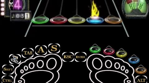 Guitar Hero II 👣 Clone Hero 👣Foot Exercise 👣 足部运动 👣 발 운동 👣 упражнение на ногу 👣 (3)