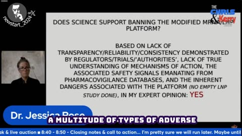 Dr. Jessica Rose says that science supports banning the modified mRNA platform