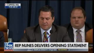 Rep. Nunes blasted Democrats and the liberal media in impeachment hearing
