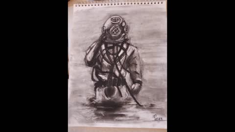 Deep diver in charcoal