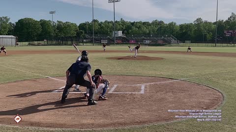 2021-05-06 Mountain View 1st Inning Gavin Pitching vs Massaponax HS [Significant Pitch]