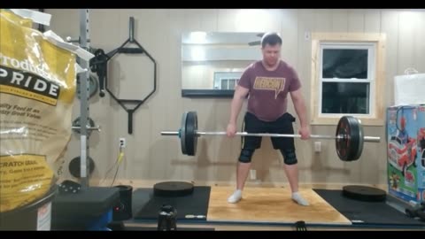 Failing a Squat PR into a different Squat PR Plus Single Arm Lateral Deadlifts (Feb 16, 2022)