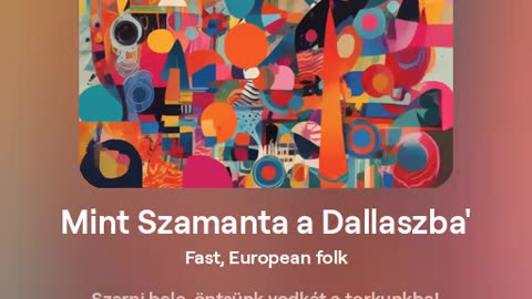 Mint Szamanta a Dallaszba' - AI-generált népzene, vicces szöveggel (megtörtént események alapján)