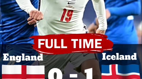 England vs Iceland Results: Last Test Match, The Three Lions Lost 0-1