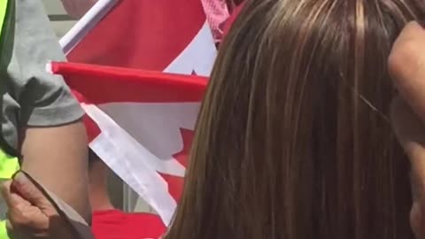 Parliament Hill protest Canada Day