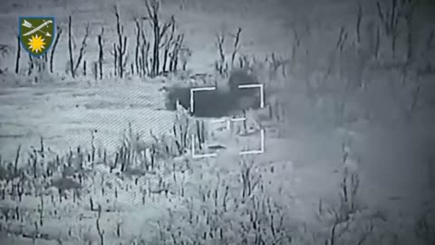 Ukrainians Fire ATGM at Russian Lines