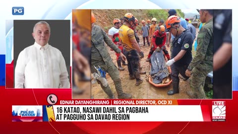 Sitwasyon ng Davao de Oro sa nangyaring Monkayo landslide